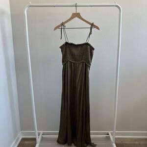 Zara Satin Effect Midi Dress